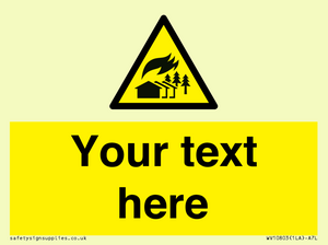 Custom Warning: Large scale fire zone